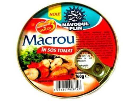 NAVODUL PLIN MACROU 160GR SOS TOMAT