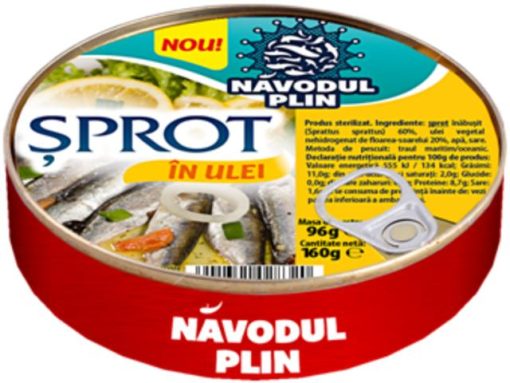 NAVODUL PLIN SPROT 160GR ULEI FL SOARELUI