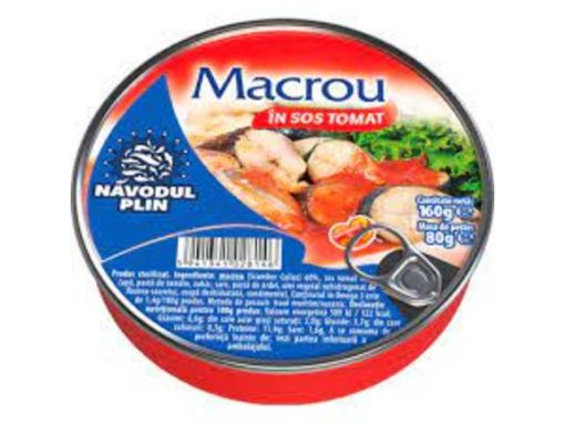NAVODUL PLIN MACROU 160GR SOS TOMAT PICANT