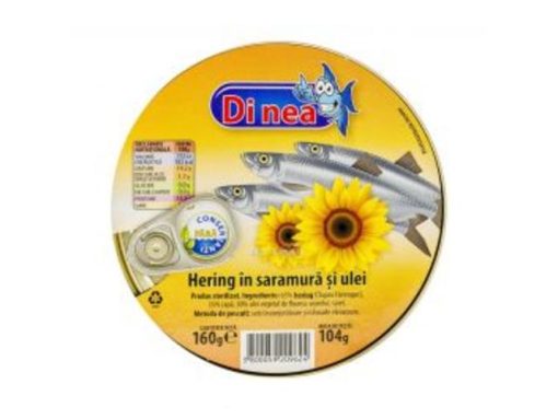 DINEA HERING 160GR ULEI FL SOARELUI