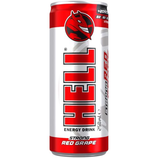 HELL ENERGY DRINK 250ML RED GRAPE