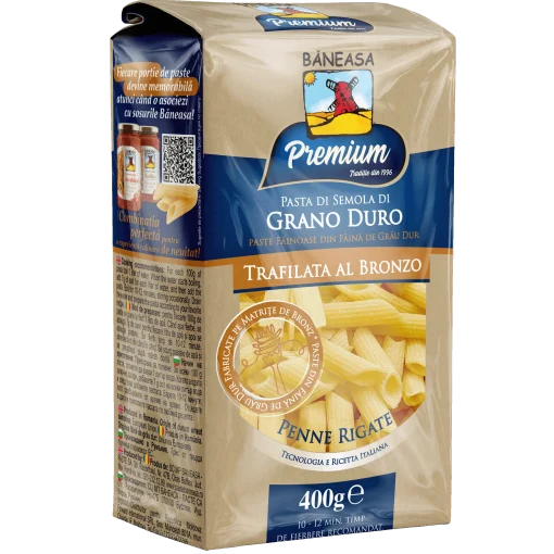 BANEASA PREMIUM PENNE GRAU DUR AL BRONZO 400G