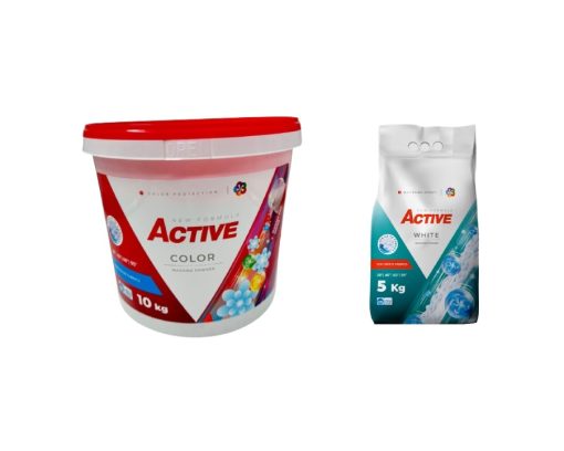 PACH DET ACTIVE 10 KG COLOR+DET ACTIVE 5 KG WHITE