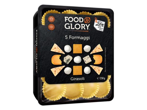 FOOD GLORY PASTE GIRASOLI CU 5 TIP DE BRANZA 250G