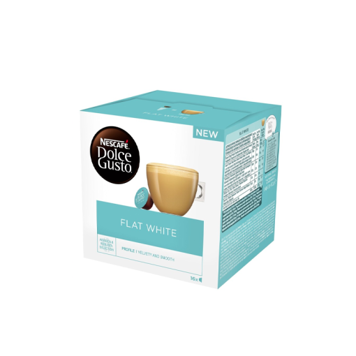 NESCAFE DOLCE GUSTO FLAT 187.2GR WHITE