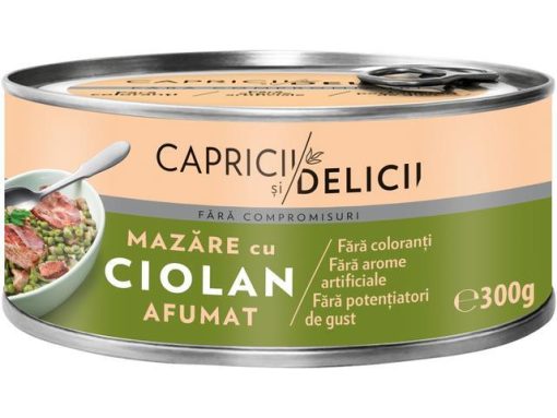 CAPRICII DELICII FASOLE CU CIOLAN AFUMAT 300GR
