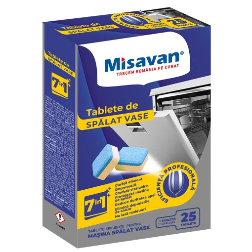MISAVAN TABLETE MASINA SPALAT VASE 7IN1