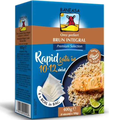BANEASA OREZ BOIL IN BAG (4BUC) PREFIERT 400G BRUN INTEGRAL