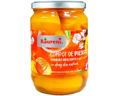 RAURENI COMPOT JUMATATI 680GR PIERSICI DEPELATE