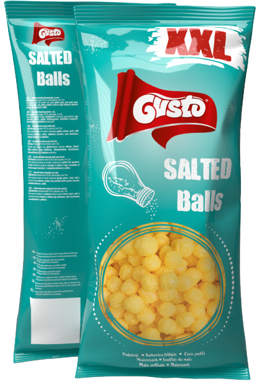 GUSTO SNACK 300G SALTED BALLS