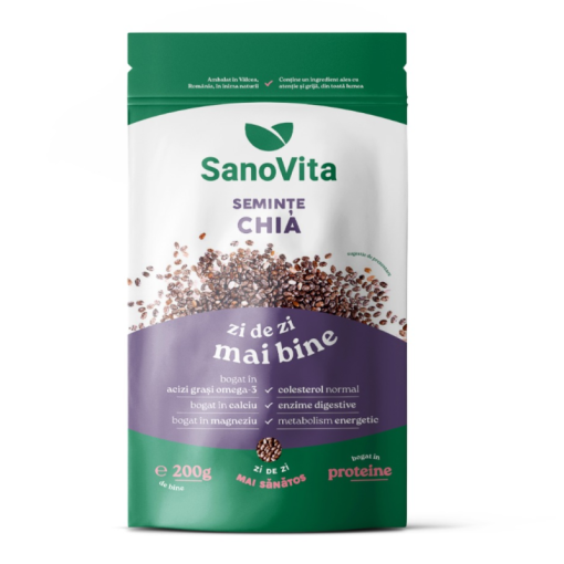 SANOVITA SEMINTE DE CHIA 200G ZIPPER