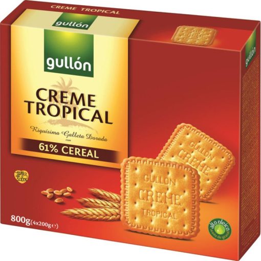 GULLON BISCUITI CEREALE 800GR+25% CREME TROPICAL