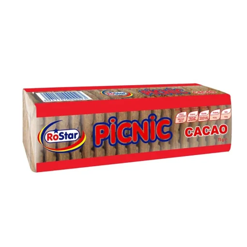 ROSTAR PICNIC BISCUITI 75GR CACAO
