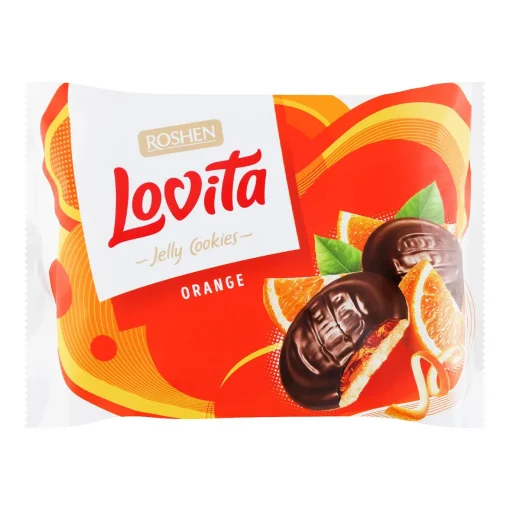 ROSHEN LOVITA BISCUITI JELEU 420GR PORTOCALE