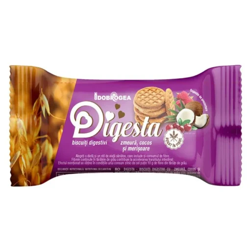 DIGESTA BISCUITI 84GR ZMEURA/COCOS/MERISOARE
