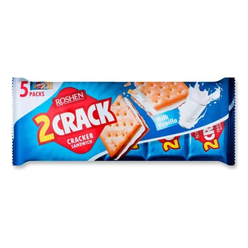 ROSHEN BISCUITI 2CRACK 235GR CREMA LAPTE