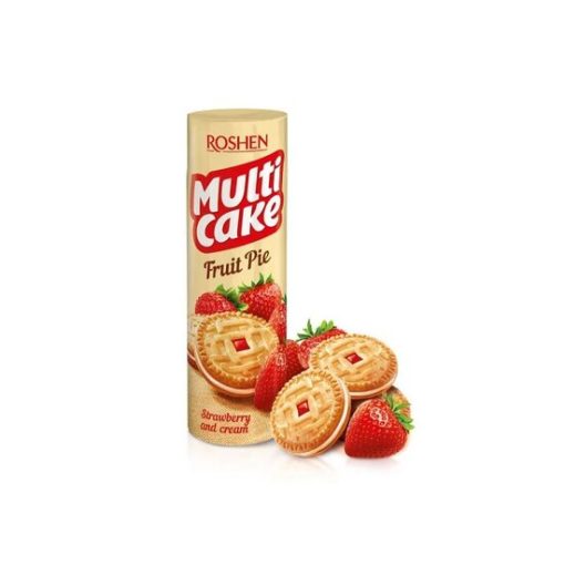 ROSHEN BISCUITI MULTICAKE 180G CAPSUNI