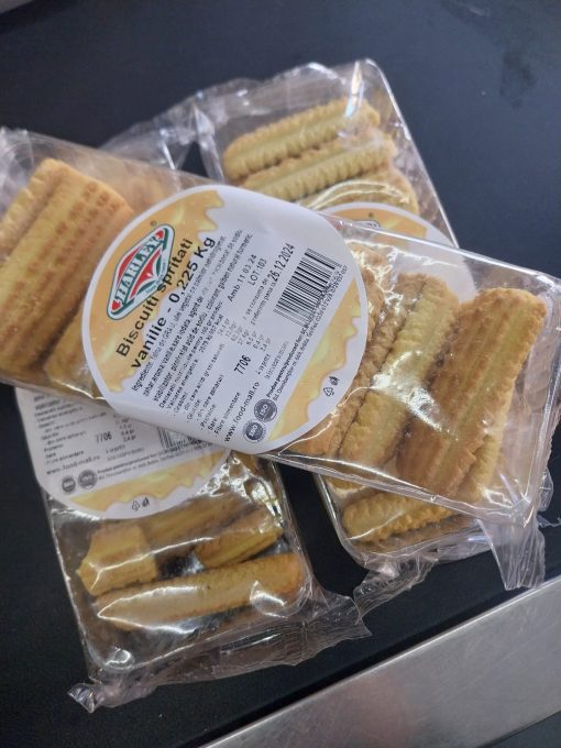 HARLEY BISCUITI SPRITATI 225GR VANILIE