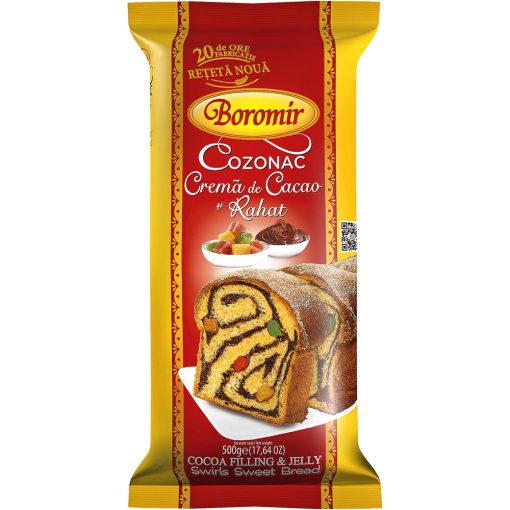BOROMIR COZONAC 500GR CACAO RAHAT