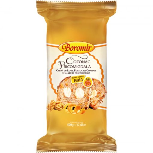 BOROMIR COZONAC PRICOMIGDALA 500G PORTOCALA/LAPTE