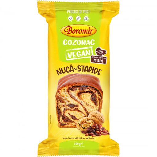 BOROMIR COZONAC VEGAN 500GR NUCA/STAFIDE