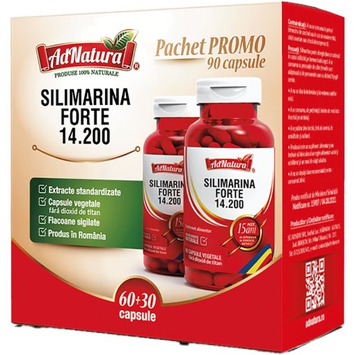 AD NATURA PACHET SILIMARINA FORTE 60+30CPS