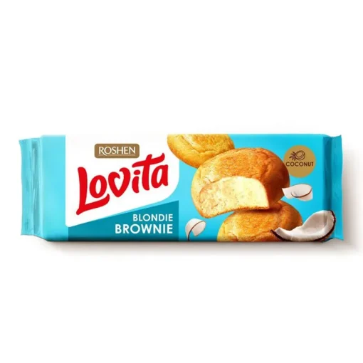 ROSHEN LOVITA BISCUITI BROWNIE 152G COCOS